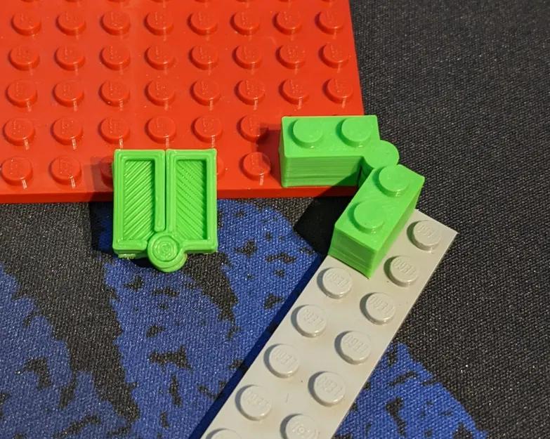 Viên Gạch Bản Lề Lego Tương Thích 2x2 In Liền! - Image 1