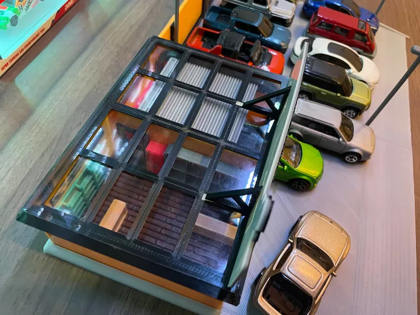 Mô hình trưng bày cửa hàng xe cũ tỉ lệ 1/64 - Image 5