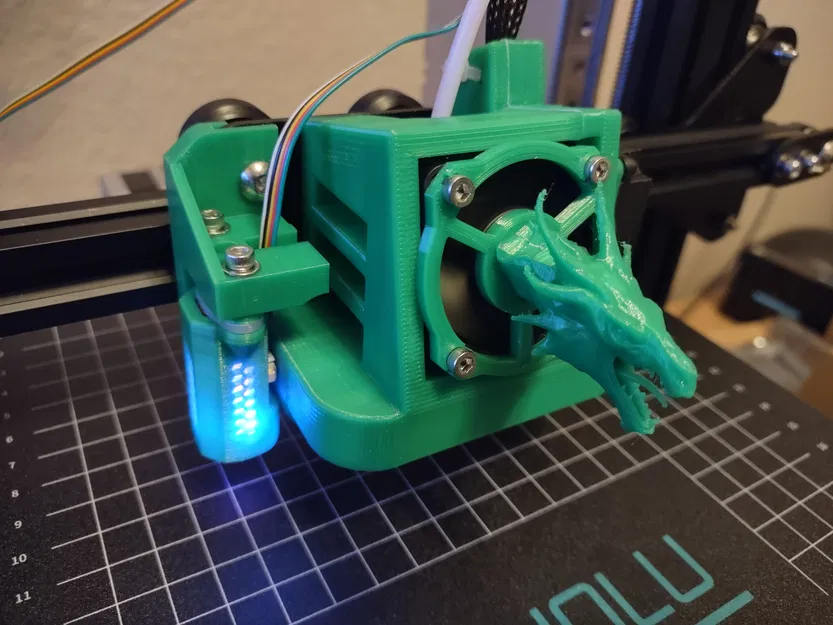 Chụp Quạt Đầu Rồng Cho Quạt 40mm - Image 1