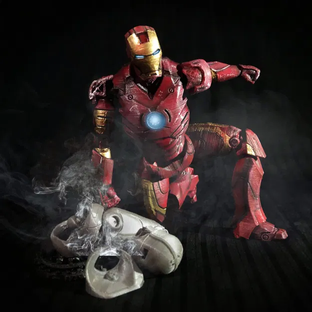 Mô Hình Iron Man MK3 Khớp Nối 3D - Image 6