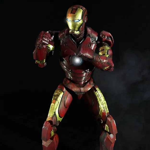 Mô Hình Iron Man MK3 Khớp Nối 3D - Image 7