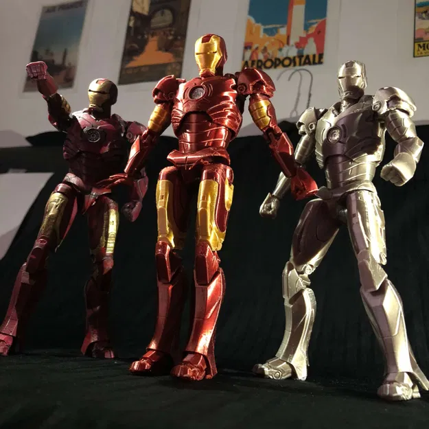 Mô Hình Iron Man MK3 Khớp Nối 3D - Image 9