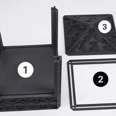 Đèn Lồng Tealight Biến Hình (Mặt bảng có thể thay đổi)