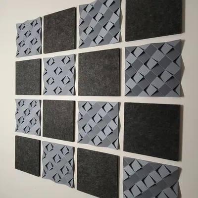 Tấm Khuếch Tán Âm Thanh (Hình Vuông và Lục Giác)