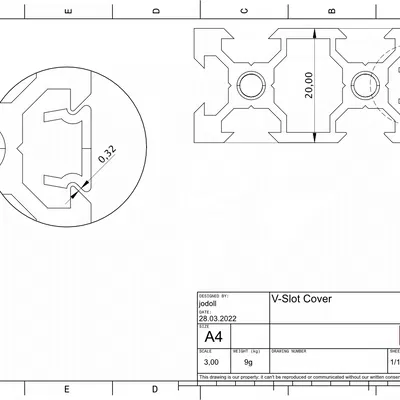 Nắp Che Thanh V-Slot