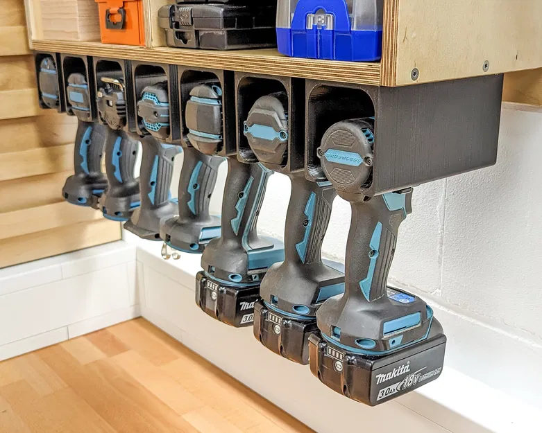 Giá đỡ/Treo máy khoan pin đa năng (Makita, DeWalt, Bosch, Festool...) - Image 1