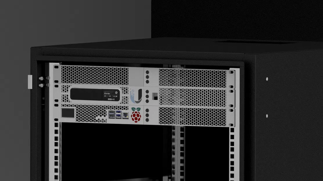 Giá đỡ rack 19" cho UniFi Cloud Key Gen 2 Plus có cổng Keystone - Image 1