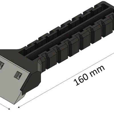 Dụng Cụ Cào Băng Cứng Cáp, Có Lõi, Có Thể Tháo Rời Các Mảnh
