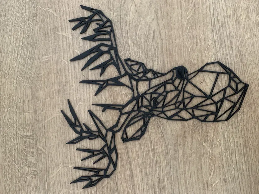 Đầu Tuần Lộc Phong Cách Low Poly - Image 3