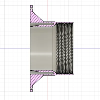 Cổ áo gắn tường cho ống thoát khí máy lạnh 5.9 inch