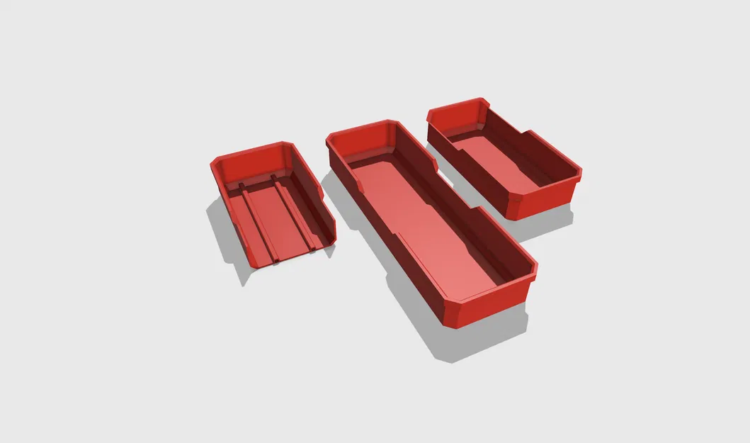 Hộp đựng Milwaukee Packout dài mảnh có rãnh (dài 2 và 3) - Image 1