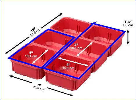 Hộp đựng Milwaukee Packout dài mảnh có rãnh (dài 2 và 3) - Image 5