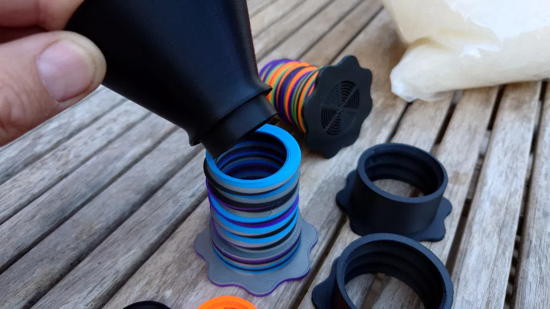 Phễu cho Giá đỡ cuộn có thể điều chỉnh cho Silica Gel / Trọng lượng cuộn - Image 1