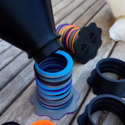 Phễu cho Giá đỡ cuộn có thể điều chỉnh cho Silica Gel / Trọng lượng cuộn