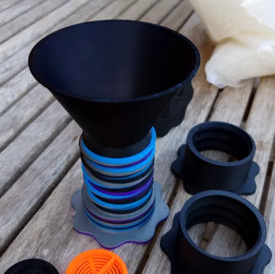 Phễu cho Giá đỡ cuộn có thể điều chỉnh cho Silica Gel / Trọng lượng cuộn