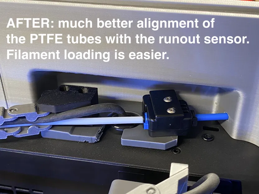 Giá đỡ cuộn dây Flashforge Adventurer 5M (AD5M) Cải tiến, Ống dẫn, Giá đỡ cảm biến đứt sợi + Giá đỡ cuộn dây gắn bên! v1.1 - Image 5