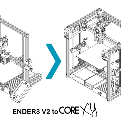 Kit Nâng Cấp Ender 3 V2 CoreXY (Thế Hệ 2)