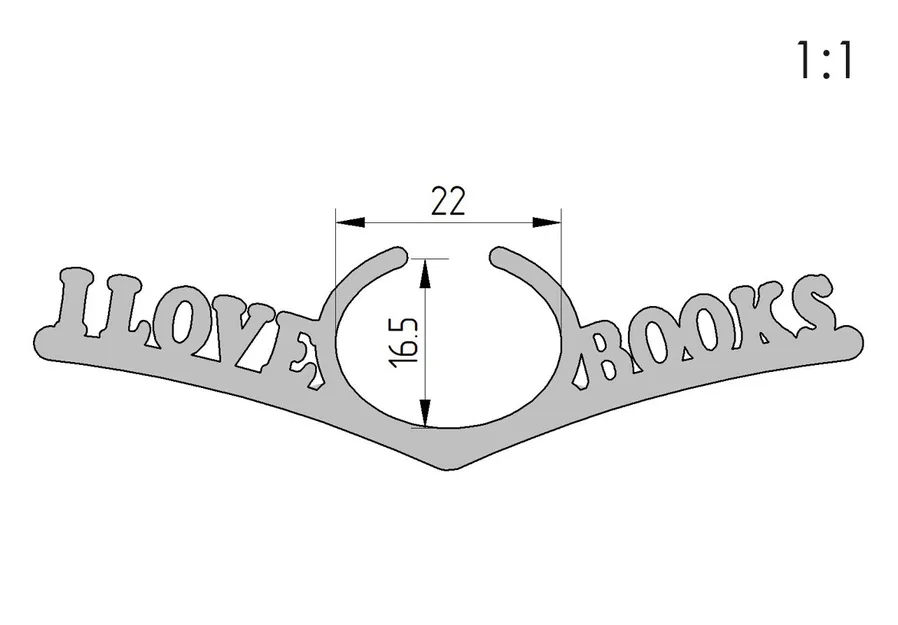 Kệ sách cầm tay "I LOVE BOOKS" - Image 3