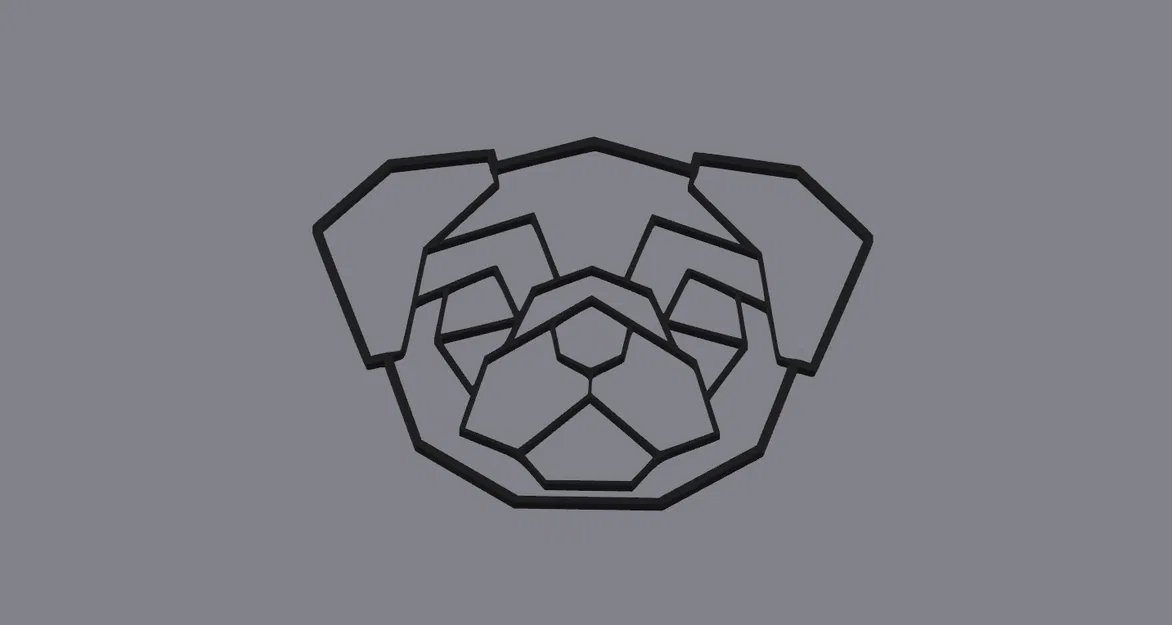 Mô hình Pug 2D - Image 1