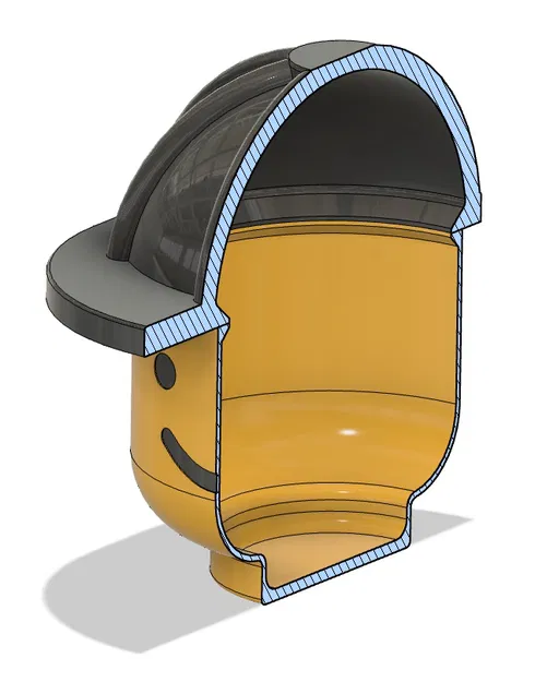 Đầu Lego đội mũ bảo hiểm công trường - Image 5