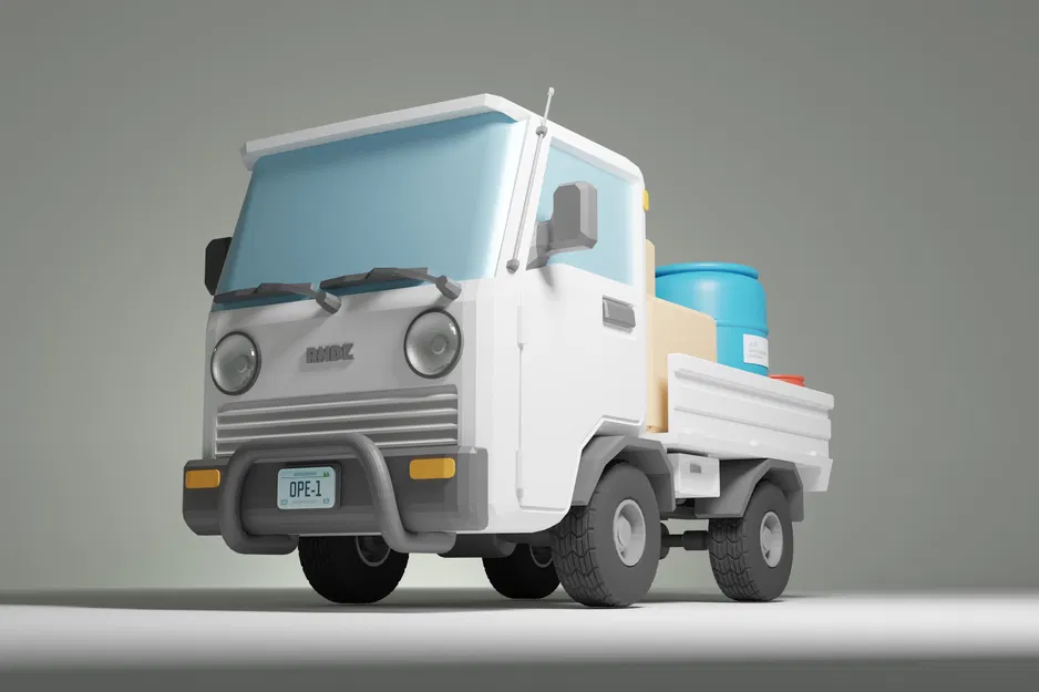 Xe tải Suzuki Carry Kei 3D - Image 1