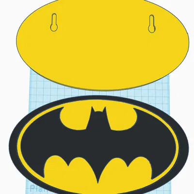 Logo Batman có đế treo tường