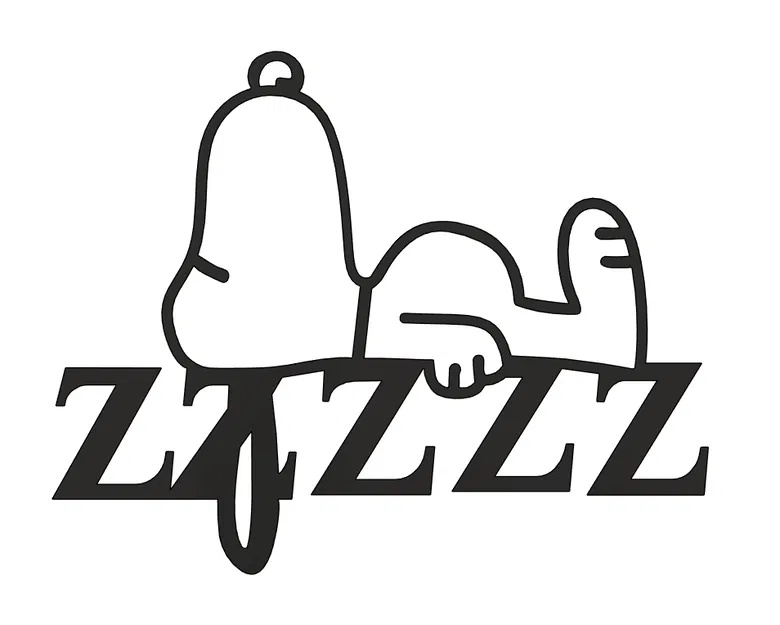 Snoopy Đang Ngủ - Tranh Treo Tường 3D - Image 1