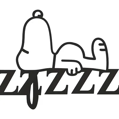 Snoopy Đang Ngủ - Tranh Treo Tường 3D