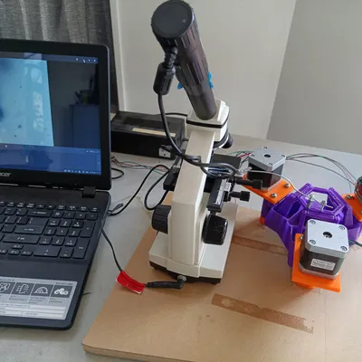 Mod Kính Hiển Vi OpenFlexure Để Lắp Động Cơ Bước NEMA17