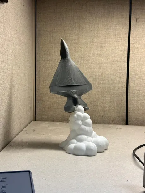 MÔ HÌNH BÀN ĐẨY JET CÓ ĐÁM MÂY KHÓI 2 MÓN - Image 1