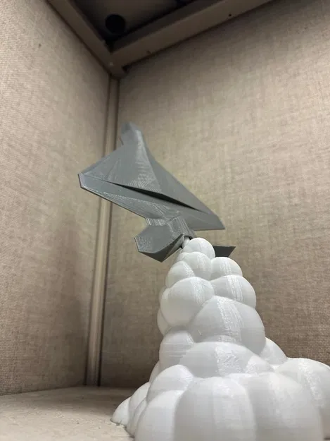 MÔ HÌNH BÀN ĐẨY JET CÓ ĐÁM MÂY KHÓI 2 MÓN - Image 5