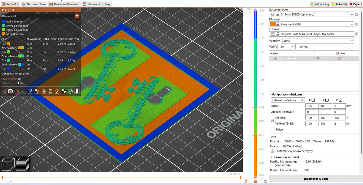 Khay lót ly hình hai chìa khóa - Image 1