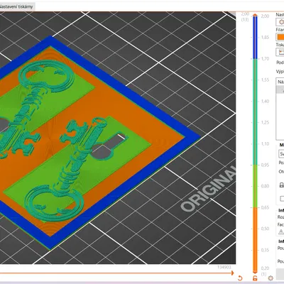 Khay lót ly hình hai chìa khóa