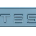 Móc khóa logo Tesla - Thumbnail 1