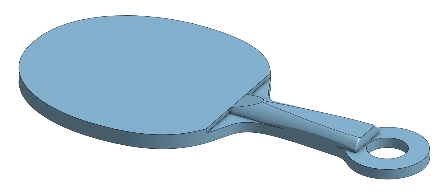 Móc Khóa Mở Giỏ Hàng Hình Vợt Bóng Bàn - Image 1