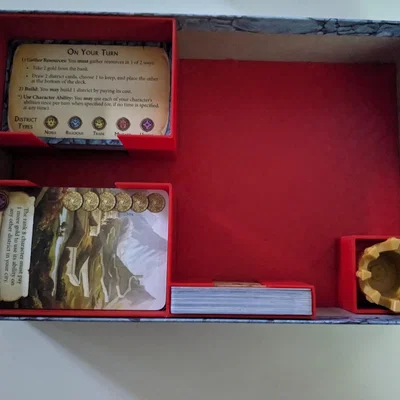 Bản mẫu insert game board Citadels 2021 edition