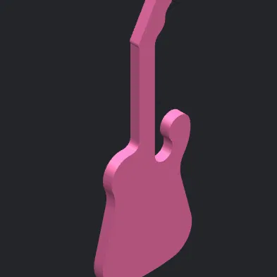 Mô Hình Guitar In 3D