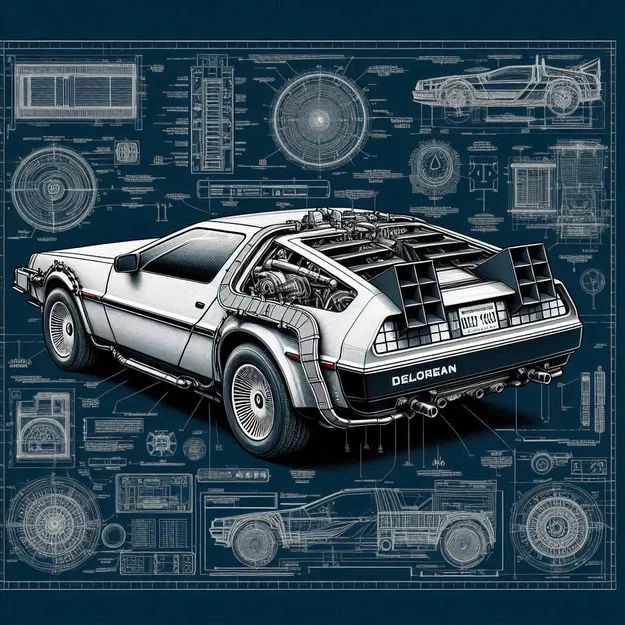 Bản Vẽ DMC DeLorean - Hueforge - Image 1