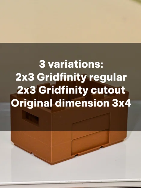 Hộp LEGO Cảm Hứng Gridfinity 2x3 - Image 4