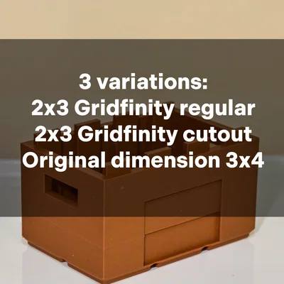 Hộp LEGO Cảm Hứng Gridfinity 2x3