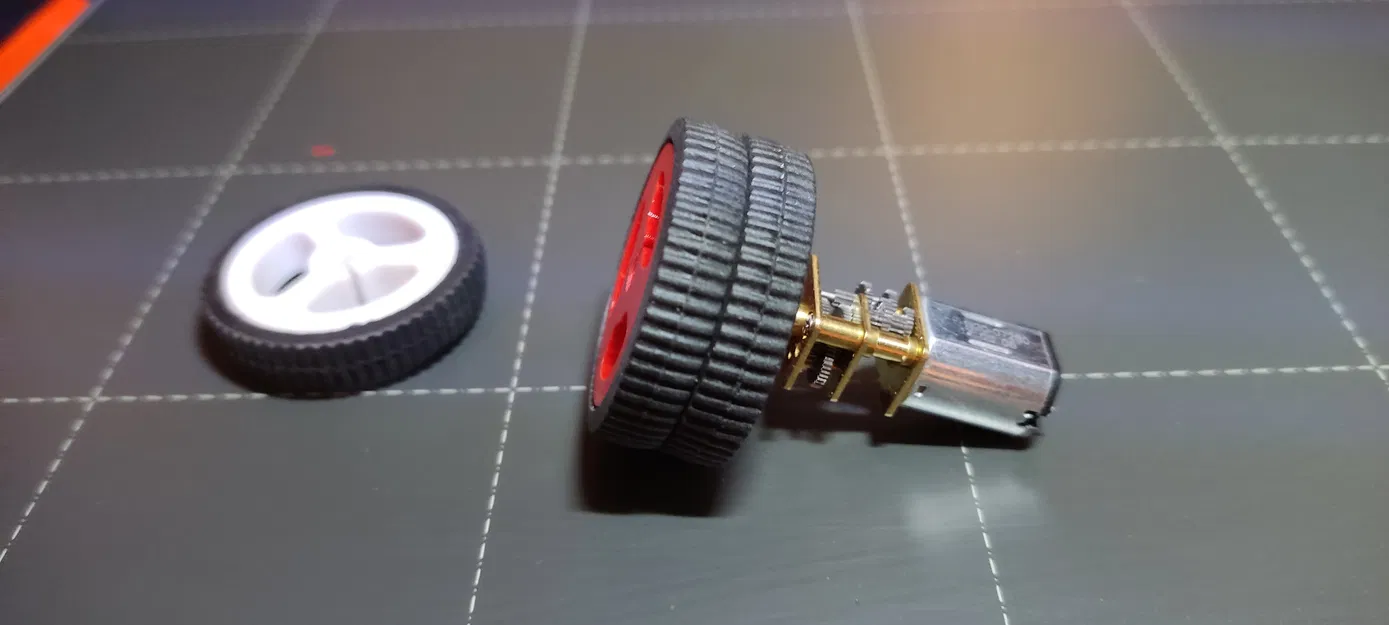 Bánh Đôi Cho Motor N20 (Hoặc Bất Kỳ Motor Trục D 3mm Nào) - Image 1