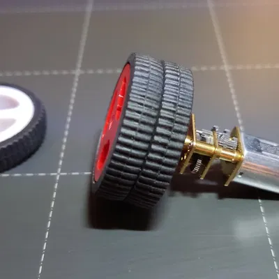 Bánh Đôi Cho Motor N20 (Hoặc Bất Kỳ Motor Trục D 3mm Nào)