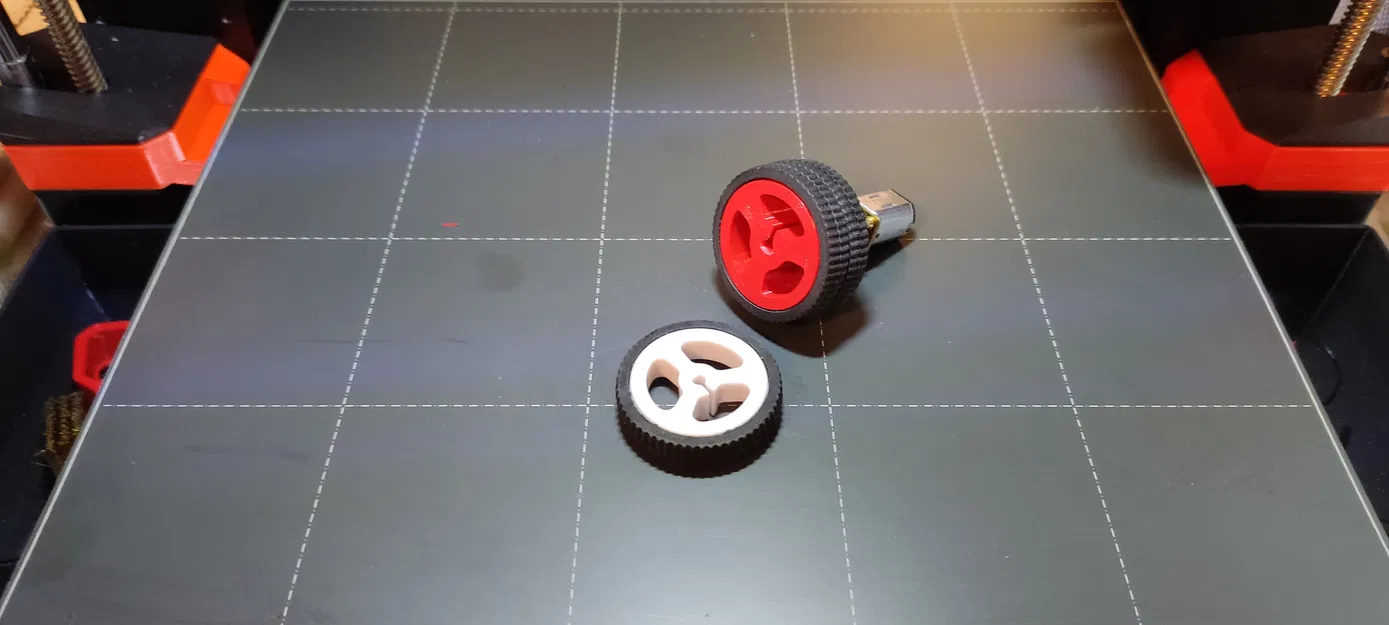 Bánh Đôi Cho Motor N20 (Hoặc Bất Kỳ Motor Trục D 3mm Nào) - Image 2