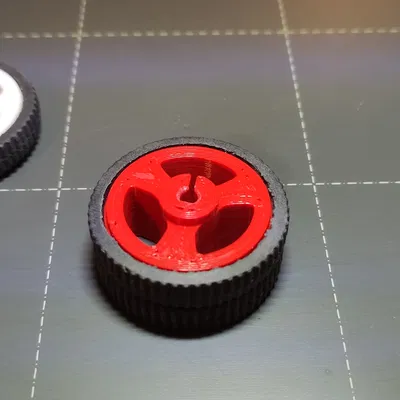 Bánh Đôi Cho Motor N20 (Hoặc Bất Kỳ Motor Trục D 3mm Nào)