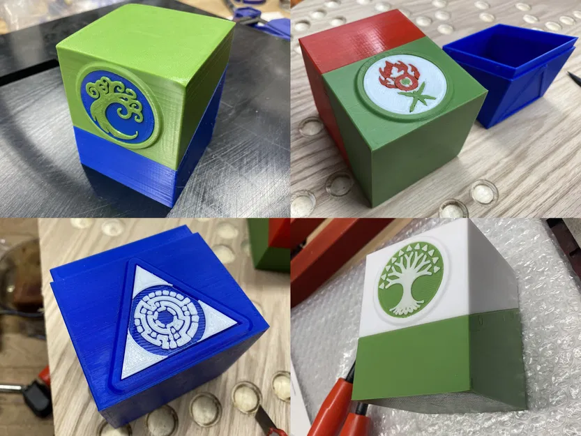 Hộp Đựng Thẻ Bài - SET 4 - Selesnya, Gruul, Azorius, Simic! - Image 1