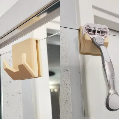 Kệ Dao Cạo Treo Cửa Phòng Tắm - Không Cần In Support