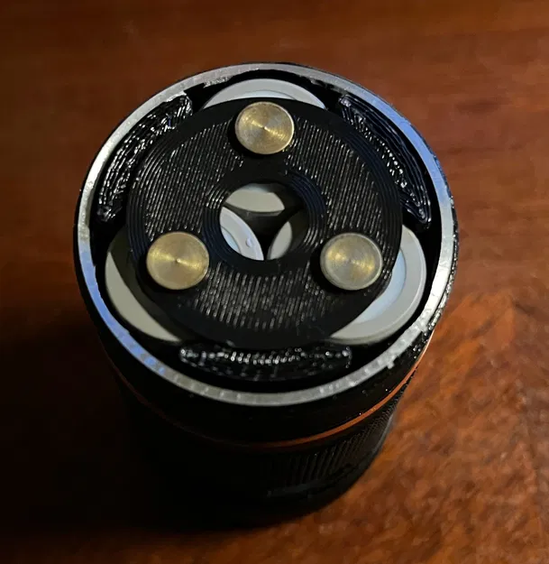 Adapter/Spacer Nút Tròn (v2) cho Emisar D18 - Image 2