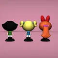 Mô hình Powerpuff Girls - In Đơn và Đa Vật liệu - Thumbnail 2