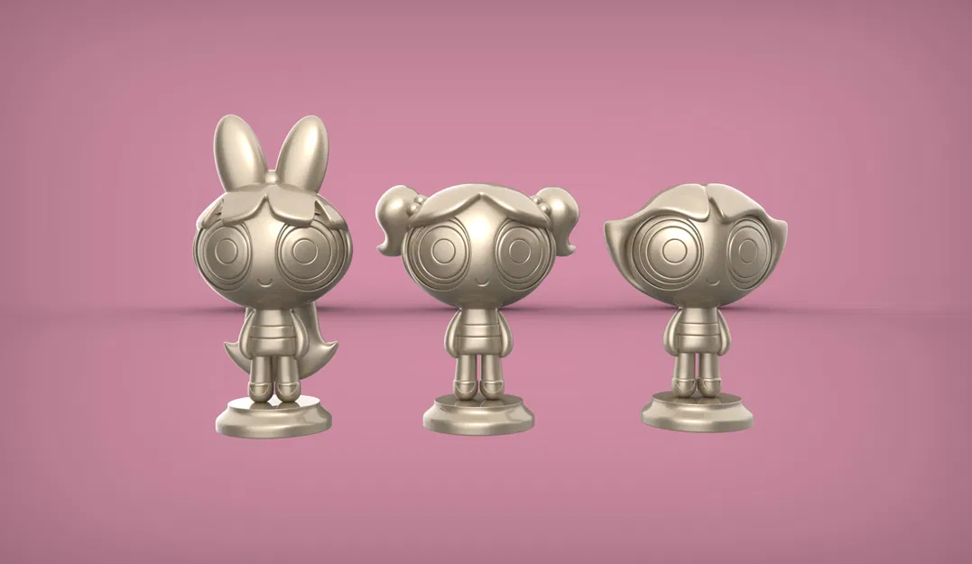 Mô hình Powerpuff Girls - In Đơn và Đa Vật liệu - Image 3