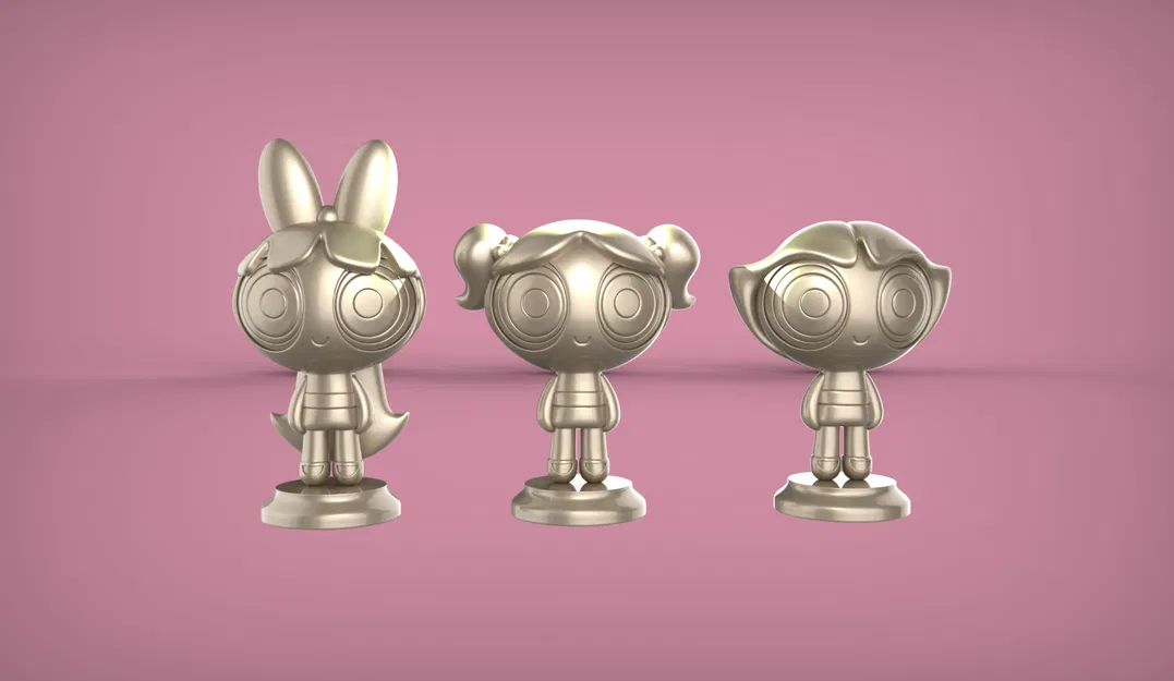 Mô hình Powerpuff Girls - In Đơn và Đa Vật liệu - Image 4